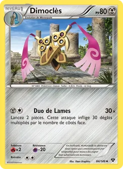 Carte Dimoclès de l'extension XY, numéro 84/146