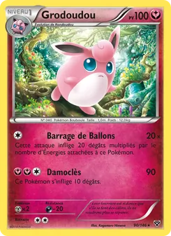 Carte Grodoudou de l'extension XY, numéro 90/146