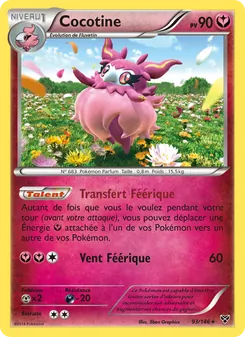 Carte Cocotine de l'extension XY, numéro 93/146
