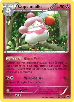Carte Cupcanaille de l'extension XY, numéro 95/146