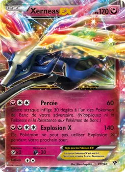Carte Xerneas EX de l'extension XY, numéro 97/146