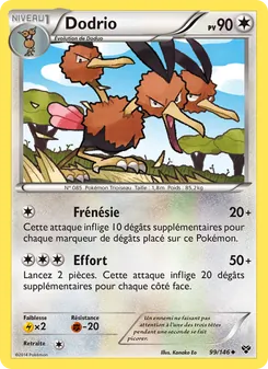 Carte Dodrio de l'extension XY, numéro 99/146