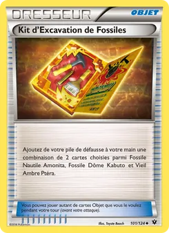 Carte Kit d'Excavation de Fossiles de l'extension Impact des Destins, numéro 101/124