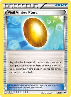 Carte Vieil Ambre Ptéra de l'extension Impact des Destins, numéro 106/124