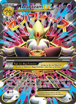 Carte M-Alakazam EX de l'extension Impact des Destins, numéro 118/124