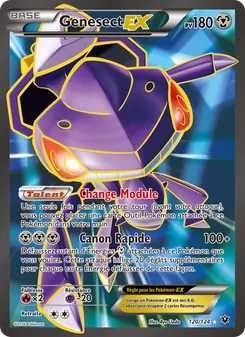 Carte Genesect EX de l'extension Impact des Destins, numéro 120/124