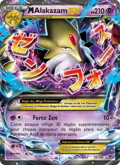 Carte M-Alakazam EX de l'extension Impact des Destins, numéro 26/124