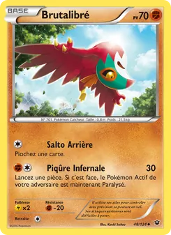 Carte Brutalibré de l'extension Impact des Destins, numéro 48/124