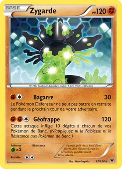 Carte Zygarde de l'extension Impact des Destins, numéro 53/124
