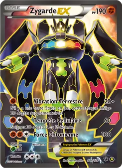 Carte Zygarde EX de l'extension Impact des Destins, numéro 54a/124