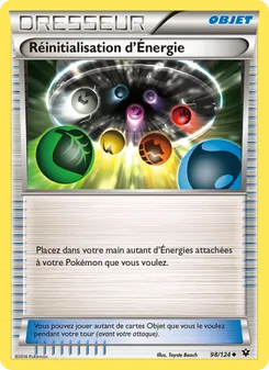 Carte Réinitialisation d'Énergie de l'extension Impact des Destins, numéro 98/124