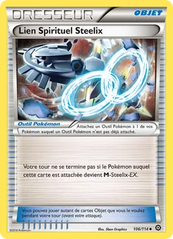 Carte Lien Spirituel Steelix de l'extension Offensive Vapeur, numéro 106/114
