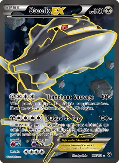 Carte Steelix EX de l'extension Offensive Vapeur, numéro 108/114