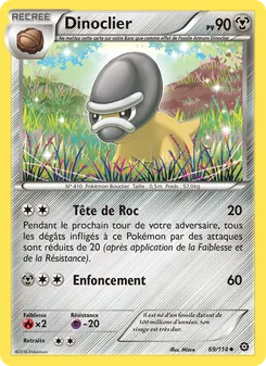 Carte Dinoclier de l'extension Offensive Vapeur, numéro 69/114