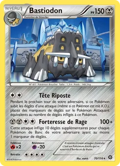 Carte Bastiodon de l'extension Offensive Vapeur, numéro 70/114