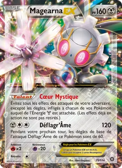 Carte Magearna EX de l'extension Offensive Vapeur, numéro 75/114