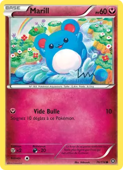 Carte Marill de l'extension Offensive Vapeur, numéro 76/114