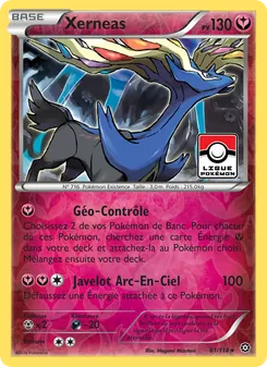 Carte Xerneas de l'extension Offensive Vapeur, numéro 81/114