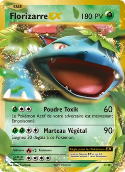 Carte Florizarre EX de l'extension Évolutions, numéro 1/108
