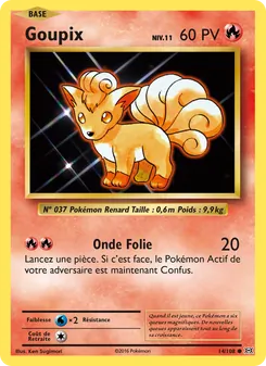 Carte Goupix de l'extension Évolutions, numéro 14/108