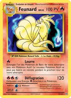 Carte Feunard de l'extension Évolutions, numéro 15/108