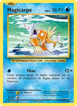 Carte Magicarpe de l'extension Évolutions, numéro 33/108