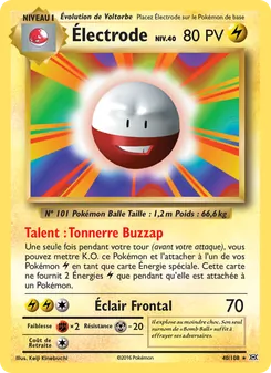 Carte Électrode de l'extension Évolutions, numéro 40/108