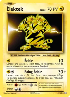 Carte Élektek de l'extension Évolutions, numéro 41/108