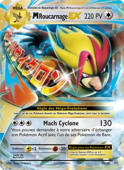 Carte M-Roucarnage EX de l'extension Évolutions, numéro 65/108