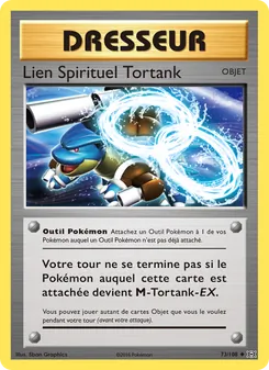 Carte Lien Spirituel Tortank de l'extension Évolutions, numéro 73/108