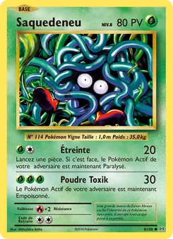 Carte Saquedeneu de l'extension Évolutions, numéro 8/108