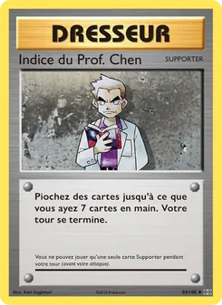 Carte Indice du Prof. Chen de l'extension Évolutions, numéro 84/108