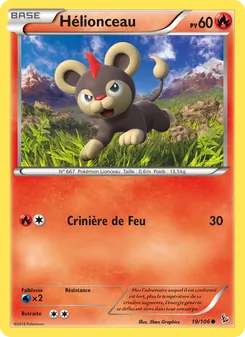 Carte Hélionceau de l'extension Étincelles, numéro 19/106