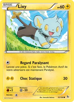 Carte Lixy de l'extension Étincelles, numéro 32/106