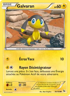 Carte Galvaran de l'extension Étincelles, numéro 36/106