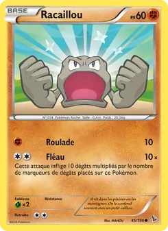 Carte Racaillou de l'extension Étincelles, numéro 45/106