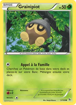 Carte Grainipiot de l'extension Étincelles, numéro 5/106