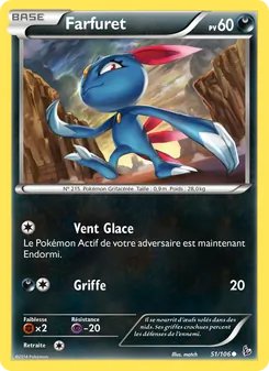 Carte Farfuret de l'extension Étincelles, numéro 51/106