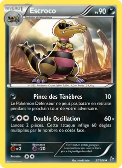 Carte Escroco de l'extension Étincelles, numéro 57/106