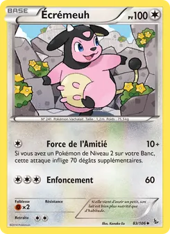 Carte Écrémeuh de l'extension Étincelles, numéro 83/106