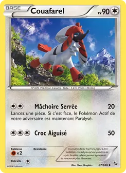 Carte Couafarel de l'extension Étincelles, numéro 87/106