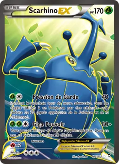 Carte Scarhino EX de l'extension Poings Furieux, numéro 105/111