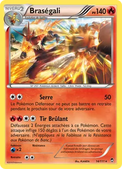 Carte Braségali de l'extension Poings Furieux, numéro 14/111