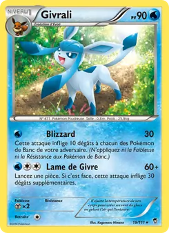 Carte Givrali de l'extension Poings Furieux, numéro 19/111