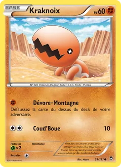 Carte Kraknoix de l'extension Poings Furieux, numéro 53/111