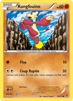 Carte Kungfouine de l'extension Poings Furieux, numéro 56/111