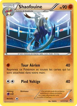 Carte Shaofouine de l'extension Poings Furieux, numéro 57/111