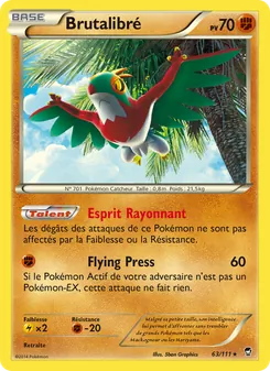 Carte Brutalibré de l'extension Poings Furieux, numéro 63/111