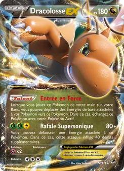 Carte Dracolosse EX de l'extension Poings Furieux, numéro 74/111