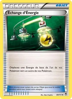 Carte Échange d'Énergie de l'extension Poings Furieux, numéro 89/111